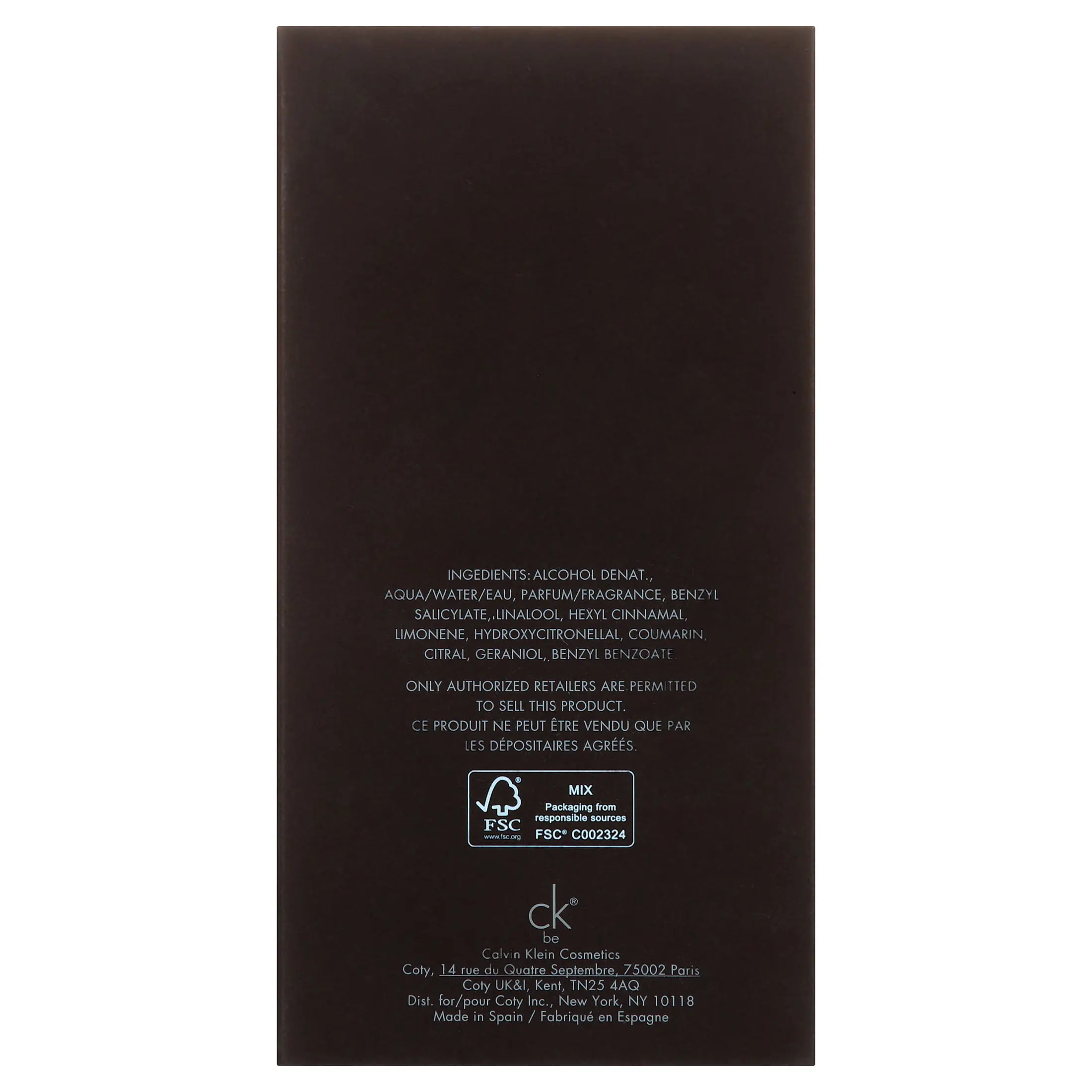 Calvin Klein CK BE Eau De Toilette Spray (Unisex) for Women 6.6 oz - Image 4