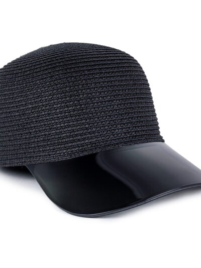 Adult Women's Acrylic Brim Straw Baseball Cap