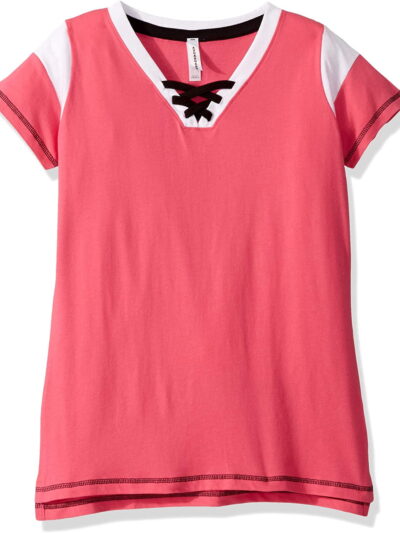 Aquaguard Women's Vintage Fine Jersey Gameday LacE-Up T-Shirt (3 Pack)