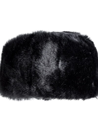 MAGID BLACK FAUX FUR HAT