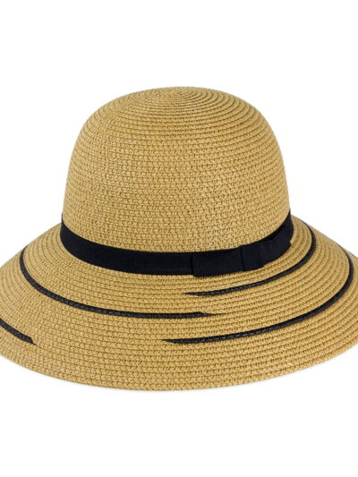 MAGID WOMEN'S PAPER STRAW BUCKET SUN HAT